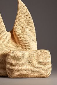 Slide View: 4: The Love Knot Slouchy Bag: Raffia Buckle Edition