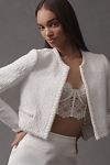 Thumbnail View 4: Liv Foster Mabel Open-Front Beaded Bouclé Jacket