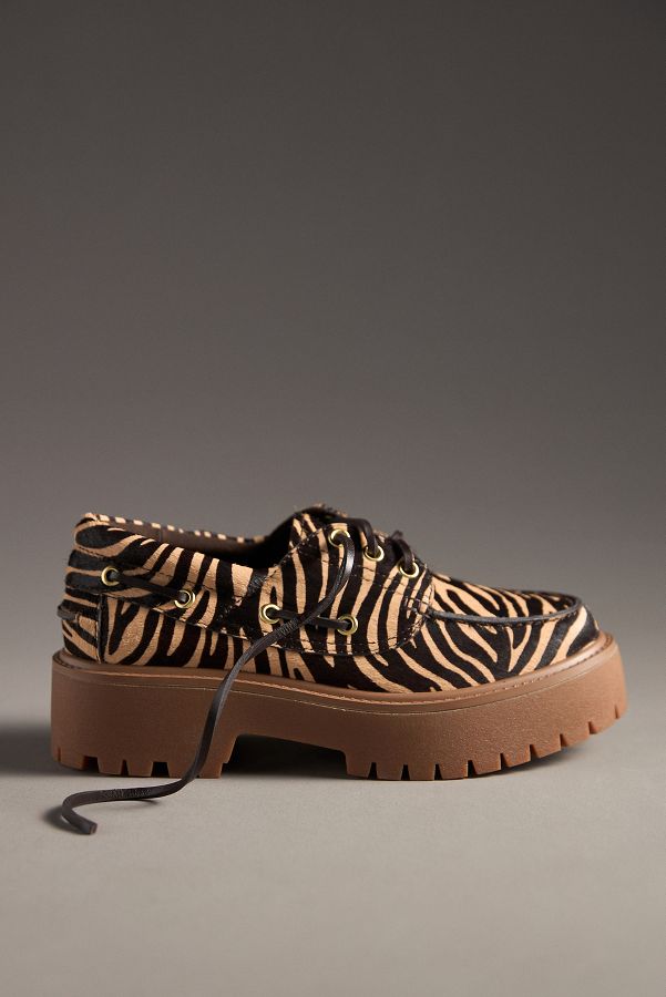 Slide View: 1: Jeffrey Campbell Crushed-T Lug Platform Boat Shoes