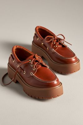 Jeffrey Campbell Crushed-T Lug Platform Boat Shoes