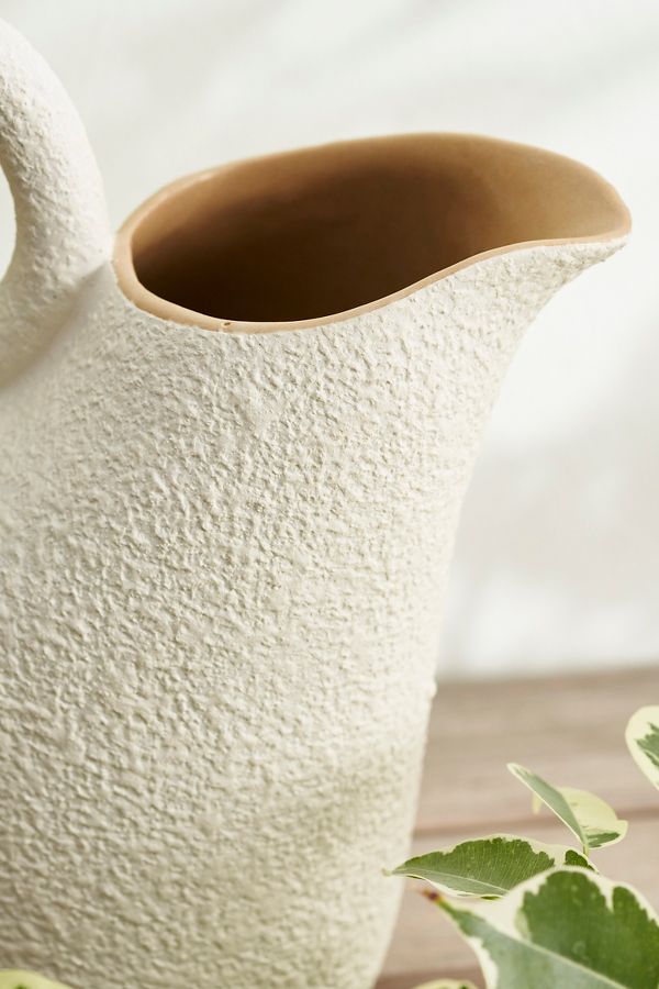 Slide View: 2: Bouclé Stoneware Watering Can