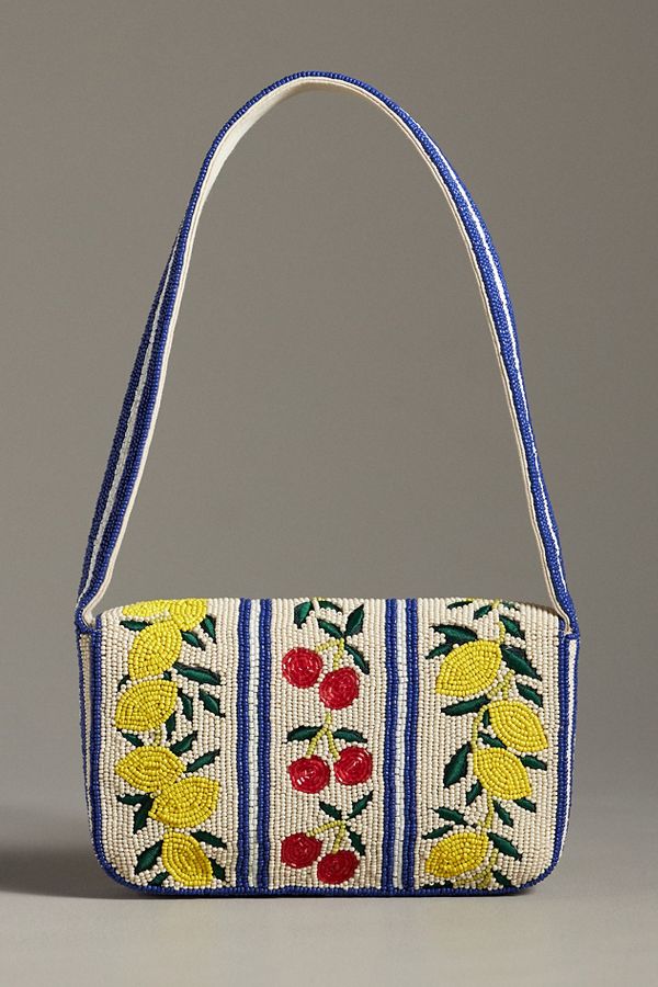 Slide View: 2: The Fiona Beaded Bag: Floral Edition