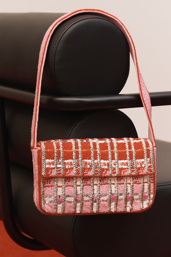 Slide View: 4: The Fiona Beaded Bag: Geometric Edition