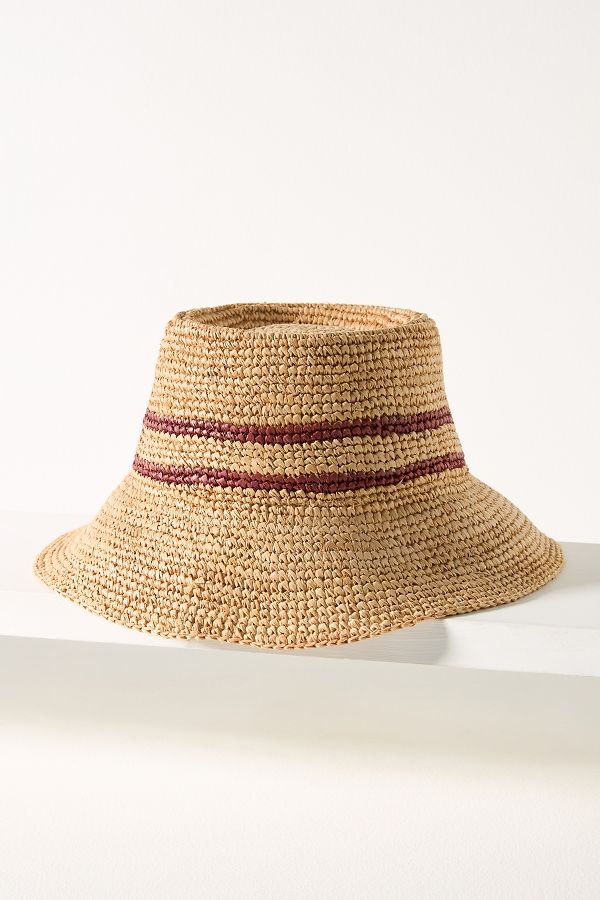 Slide View: 2: Wyeth Raffia Straw Bucket Hat