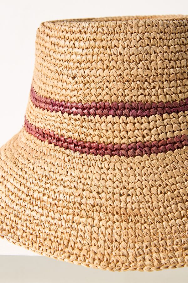 Slide View: 3: Wyeth Raffia Straw Bucket Hat