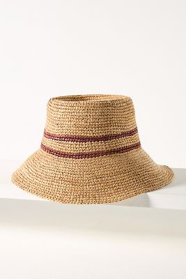 Wyeth Raffia Straw Bucket Hat