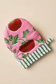 Slide View: 1: Luca Block Print Oven Mitt