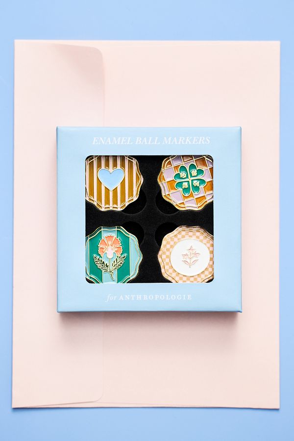 Slide View: 3: Anthropologie Golf Ball Markers, Set of 4