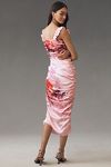 Thumbnail View 2: BHLDN Callie Sleeveless Ruched Printed Charmeuse Midi Dress