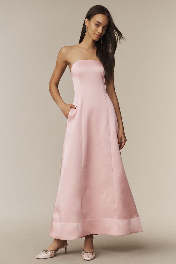 Slide View: 1: Mare Mare Piper Strapless Fit & Flare Maxi Dress