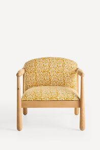 Slide View: 1: Pippa Kari Block-Print Accent Chair