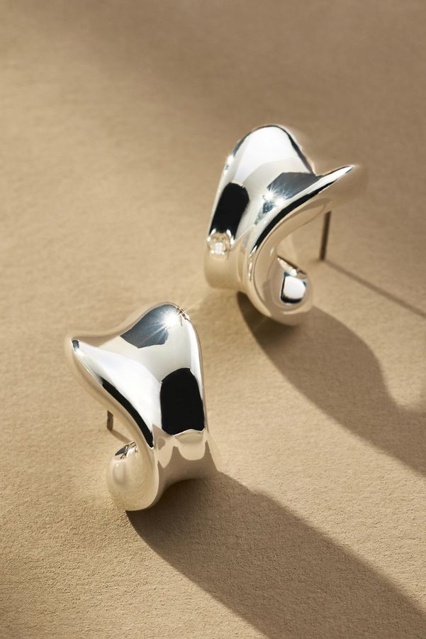 Slide View: 1: Jenny Bird Chunky Doune Hoop Earrings