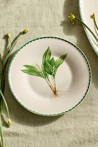 Slide View: 1: Spring Botanical Stoneware Plate