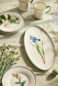 Slide View: 2: Spring Botanical Stoneware Serving Platter