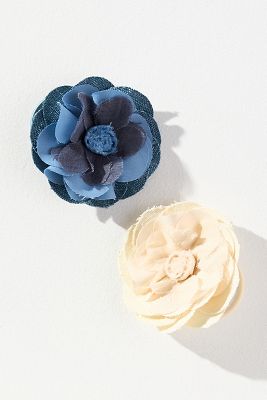 Flower Hair Ties, Set of 2