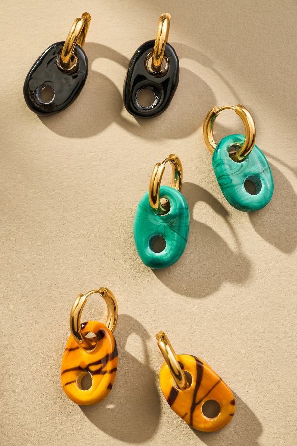 Slide View: 2: sandralexandra Mariner Huggie Hoop Earrings