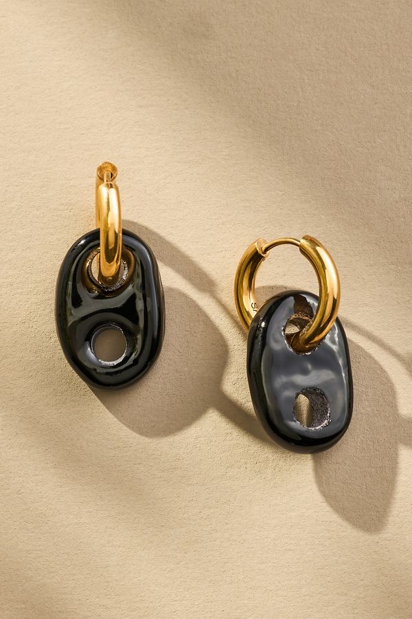 Slide View: 1: sandralexandra Mariner Huggie Hoop Earrings