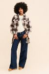 Thumbnail View 4: Avec Les Filles Plaid Fringe Hem Shirt Jacket