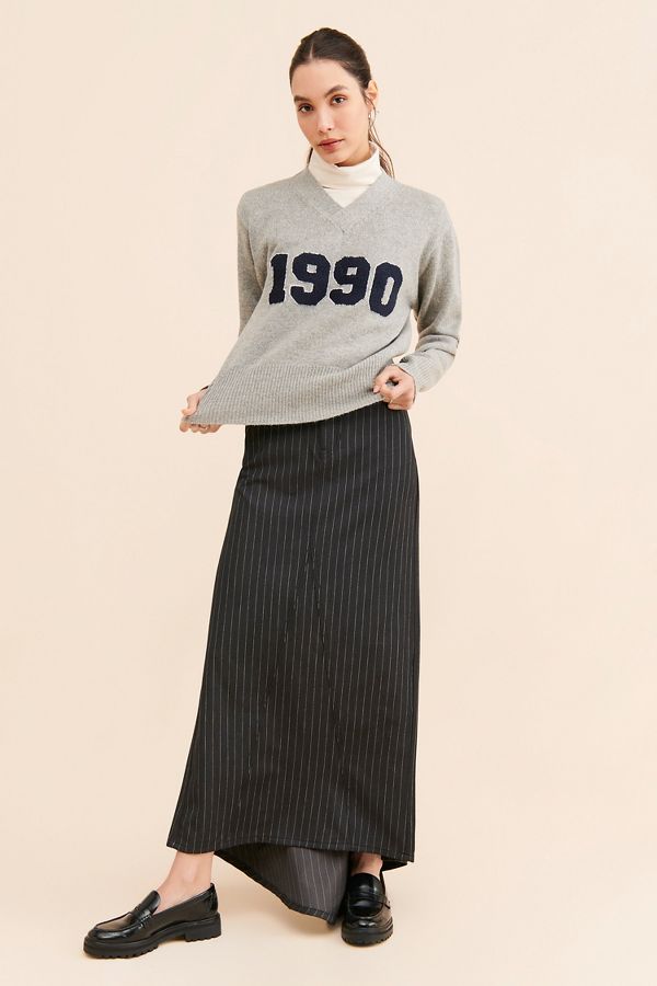 Slide View: 4: Flat White 1990 Varsity Sweater