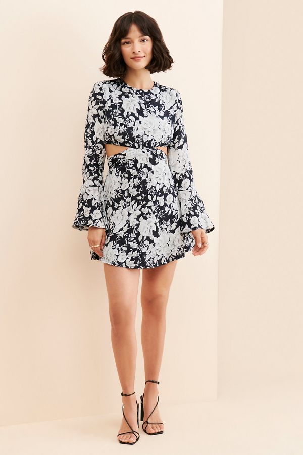 Slide View: 4: RAHI Flirty Floral Mini Dress