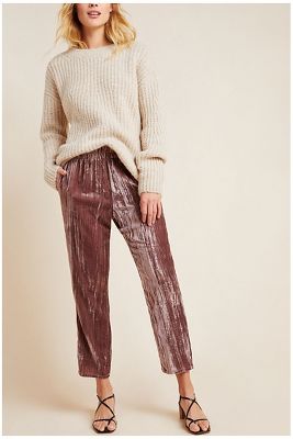 Tina + Jo Josephine Velvet Tapered Trousers