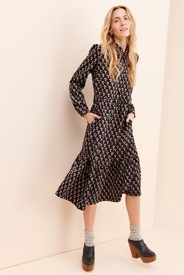 Louche Macha Mushroom Midi Dress