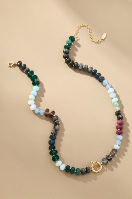 Collana con Ciondolo Pietra Arcobaleno