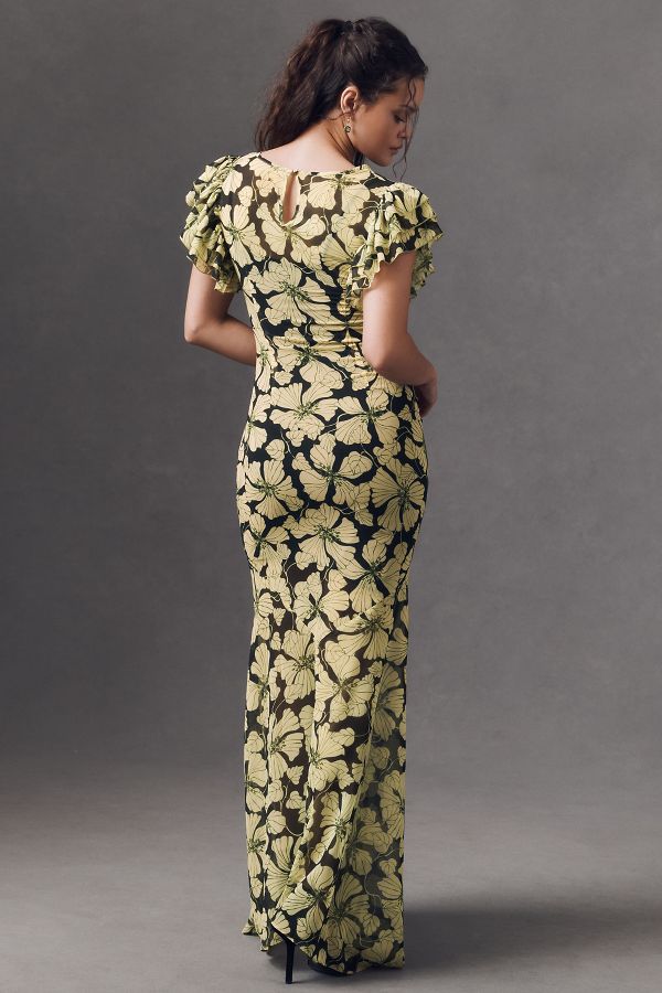 Slide View: 5: De La Vali Bougainvillea Maxi Dress