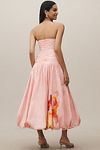 Thumbnail View 2: Nicholas the Label Despina Strapless Midi Dress with Bubble Skirt