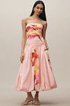 Thumbnail View 1: Nicholas the Label Despina Strapless Midi Dress with Bubble Skirt