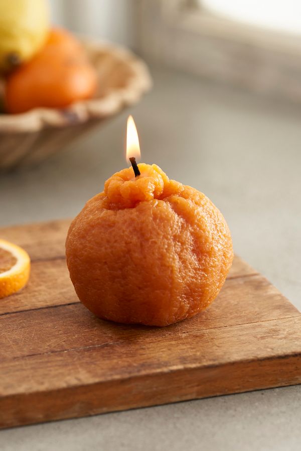 Slide View: 1: Happy Organics Mandarin Beeswax Candle