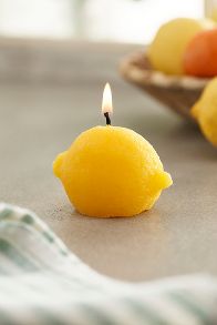 Slide View: 1: Happy Organics Lemon Beeswax Candle