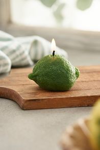 Slide View: 1: Happy Organics Lime Beeswax Candle