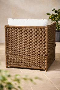 Slide View: 3: Iris All Weather Wicker Lounge Chair