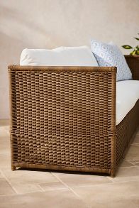 Slide View: 2: Iris All Weather Wicker Sofa