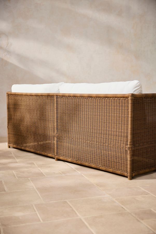 Slide View: 3: Iris All Weather Wicker Sofa