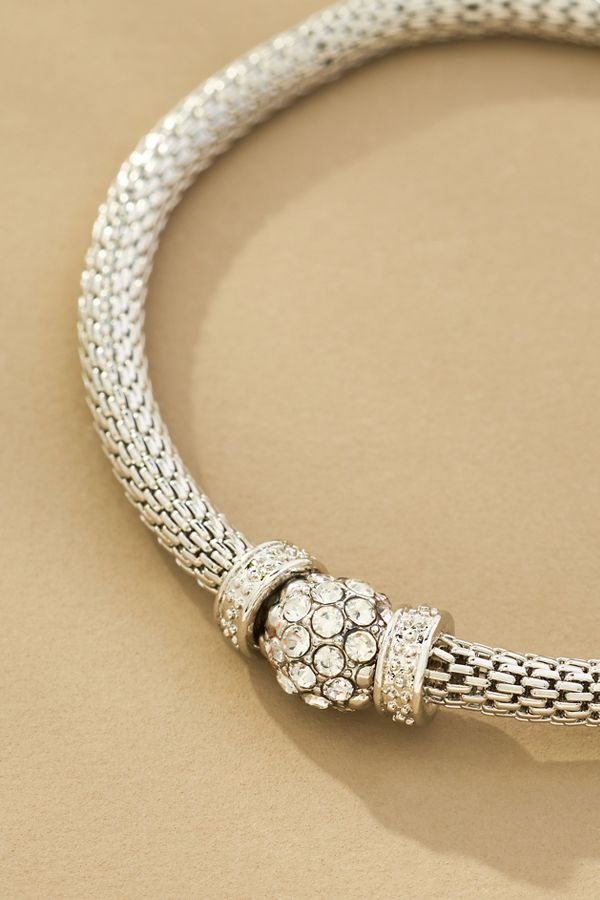 Slide View: 2: Pavé Charm Bracelet