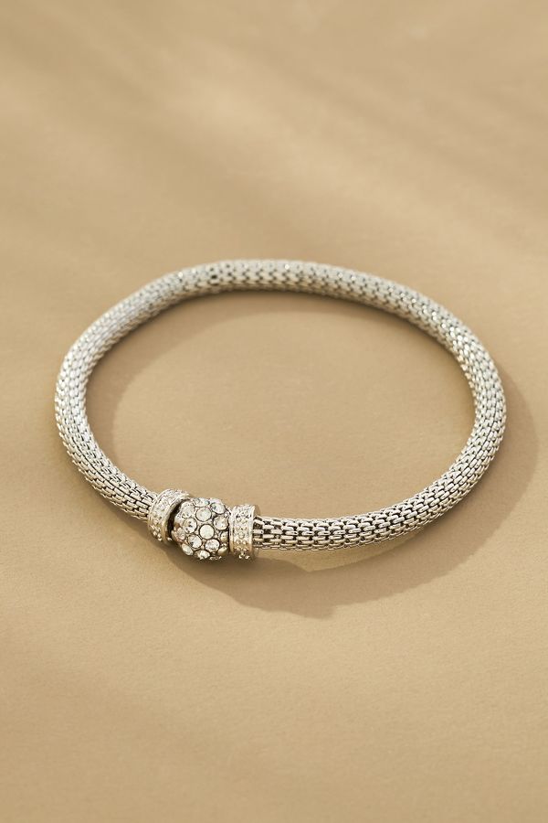 Slide View: 1: Pavé Charm Bracelet