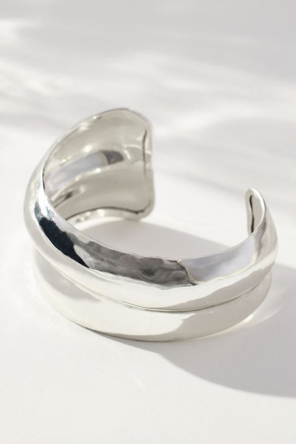 Slide View: 1: Sculptural Cuff Bracelet