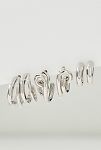 Thumbnail View 3: Mingled Huggie Hoop Earrings, Set of 3