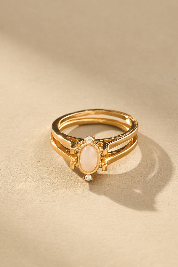 Slide View: 3: Stone Flip Ring