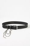 Thumbnail View 1: Belt Loop Chain Leather Belt