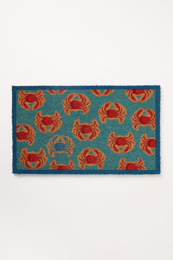 Slide View: 2: Crab Printed Coir Doormat