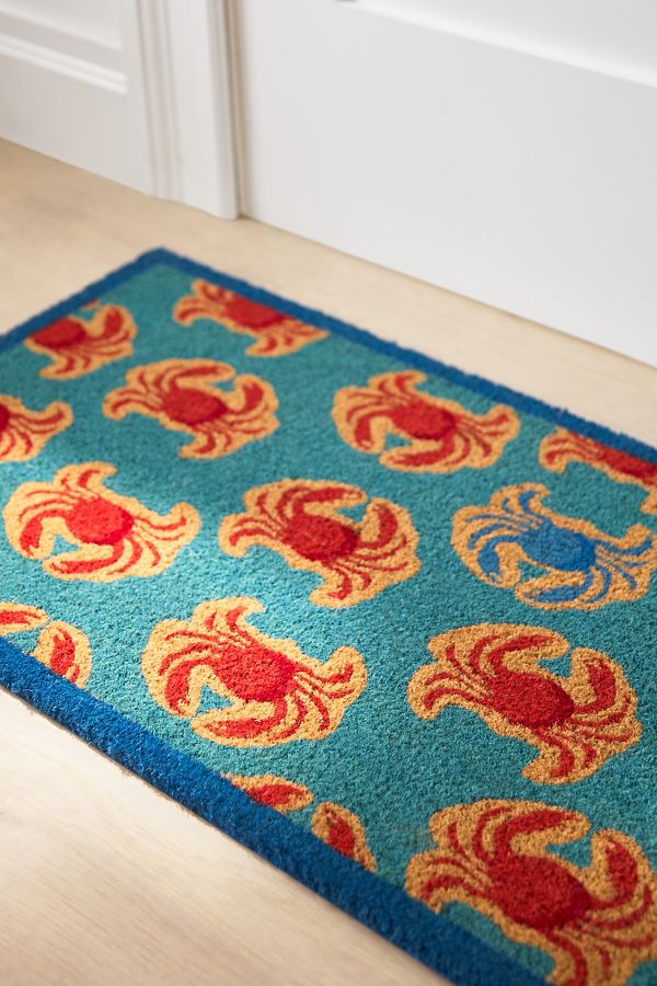 Slide View: 3: Crab Printed Coir Doormat