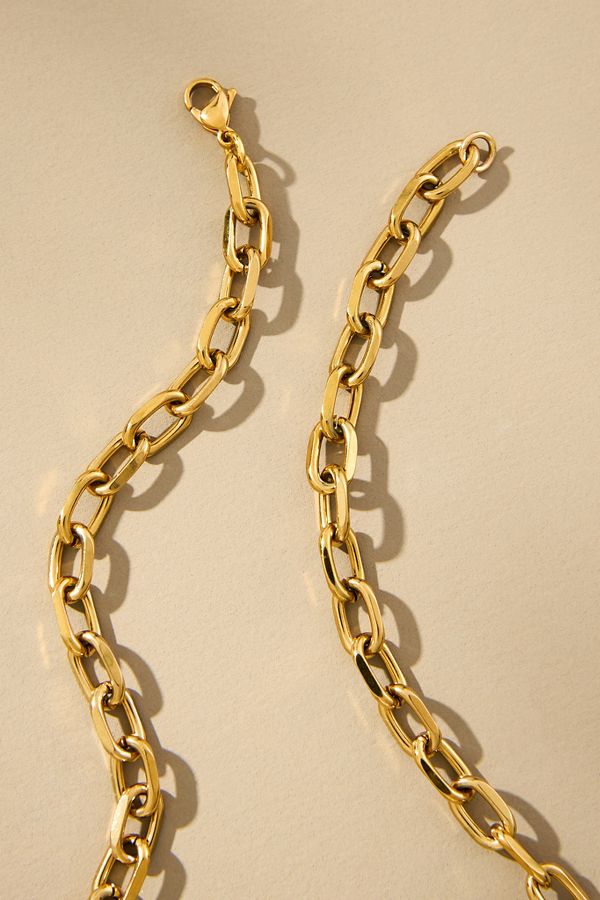 Slide View: 2: Janey Bee Jems Rolo Chain One-Of-A-Kind Charm Necklace