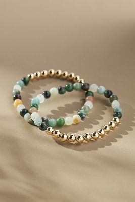 The Healer's Collection N 6 Happiness / Ease Bracelets, Set of 2