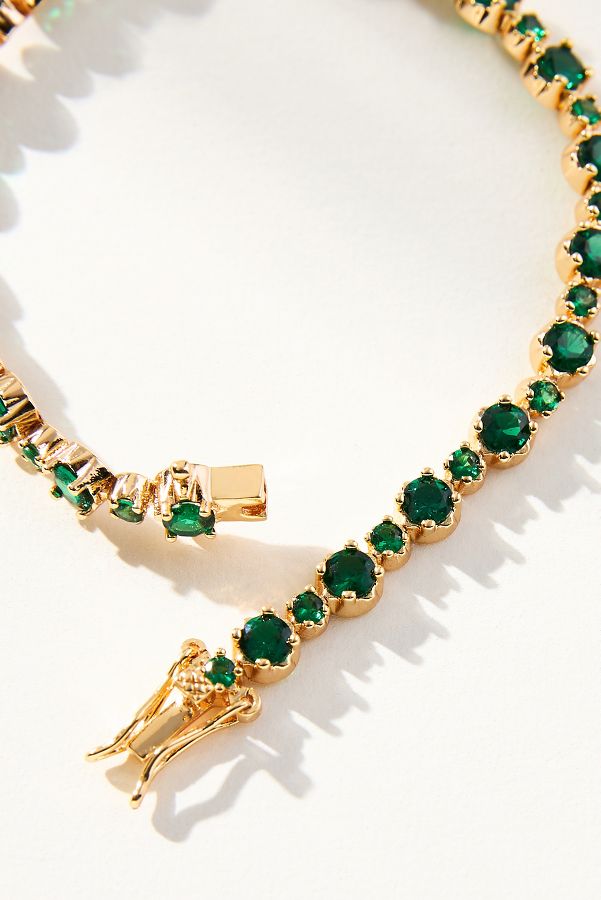 Slide View: 3: Gemstone Tennis Bracelet