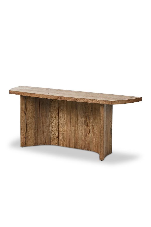 Slide View: 2: Brinton Rustic Oak Console Table