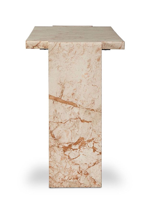 Slide View: 4: Romano Chunky Marble Console Table