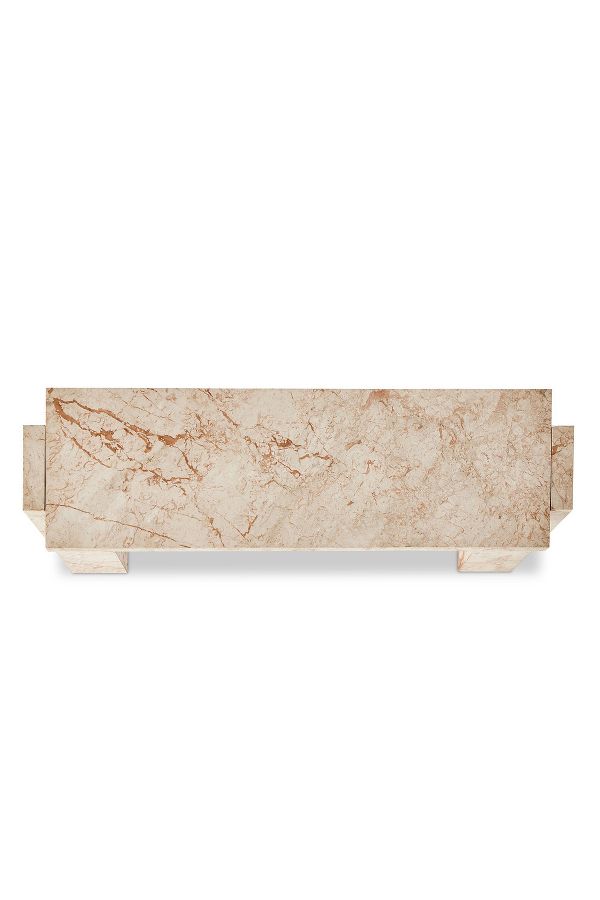 Slide View: 5: Romano Chunky Marble Console Table